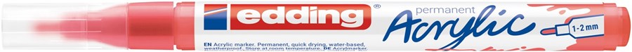 edding 5300 Acrylmarker fein koralle matt, Rundspitze 1-2 mm (Art.-Nr.: 4-5300913)