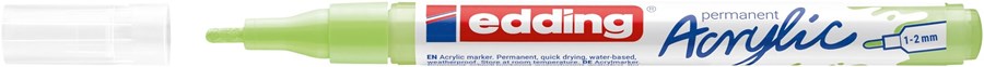 edding 5300 Acrylmarker fein pastellgrün, Rundspitze 1-2 mm (Art.-Nr.: 4-5300917)