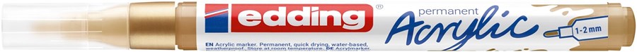 edding 5300 Acrylmarker fein reichgold, Rundspitze 1-2 mm (Art.-Nr.: 4-5300924)