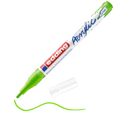 edding 5300 Acrylmarker fein gelbgrün, Rundspitze 1-2 mm (Art.-Nr.: 4-5300927)