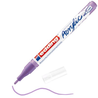edding 5300 Acrylmarker fein helllavendel matt, Rundspitze 1-2 mm (Art.-Nr.: 4-5300931)