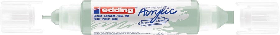 edding 5400 Acryl 3D Double Liner mild mint, Tubenspitze 2-3 mm + 5-10 mm (Art.-Nr.: 4-5400928)
