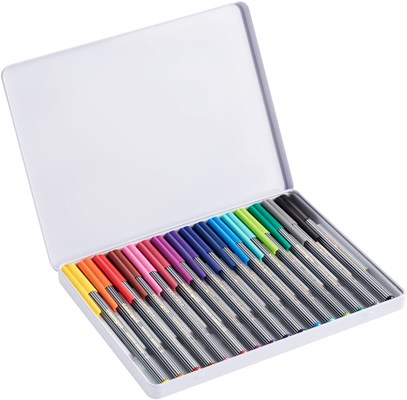 edding 55 Fineliner 16er Set sortiert, Kunststoffspitze 0,3 mm (Art.-Nr.: 4-55-16)