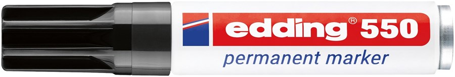 edding 550 Permanentmarker schwarz, Rundspitze 3-4 mm (Art.-Nr.: 4-550001)