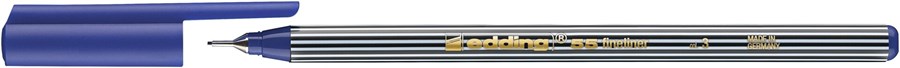 edding 55 Fineliner blau, Kunststoffspitze 0,3 mm (Art.-Nr.: 4-55003)