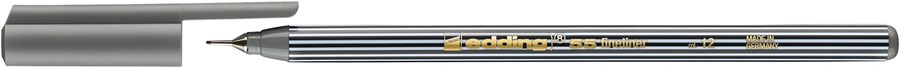edding 55 Fineliner grau, Kunststoffspitze 0,3 mm (Art.-Nr.: 4-55012)