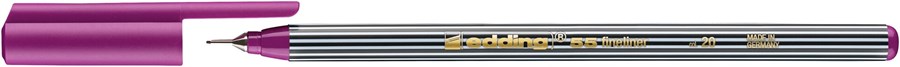 edding 55 Fineliner rot-violett, Kunststoffspitze 0,3 mm (Art.-Nr.: 4-55020)