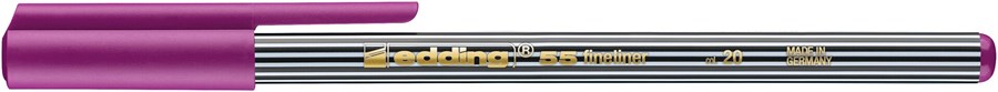 edding 55 Fineliner rot-violett, Kunststoffspitze 0,3 mm (Art.-Nr.: 4-55020)