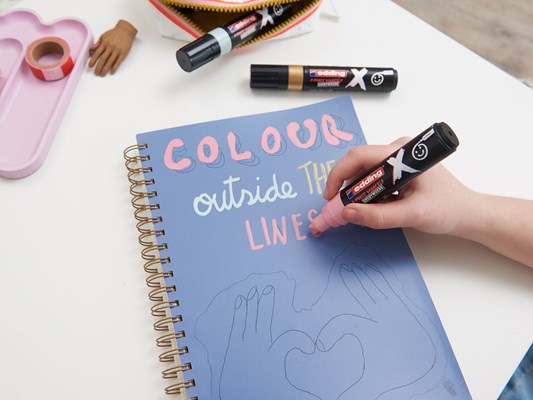 edding 6900 X Multi Marker, Pastel Color Set, 3 Acrylstifte, Keilspitze 2-10 mm (Art.-Nr.: 4-6900-3-2)