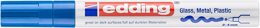 edding 750 creative Glanzlack-Marker blau, Rundspitze 2-4 mm (Art.-Nr.: 4-750-9-003)