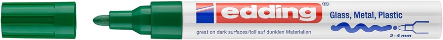 edding 750 creative Glanzlack-Marker grün, Rundspitze 2-4 mm (Art.-Nr.: 4-750-9-004)