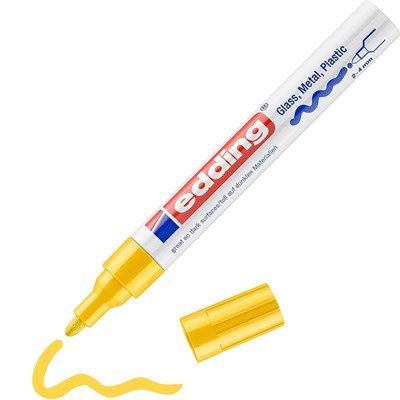 edding 750 creative Glanzlack-Marker gelb, Rundspitze 2-4 mm (Art.-Nr.: 4-750-9-005)
