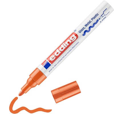 edding 750 creative Glanzlack-Marker orange, Rundspitze 2-4 mm (Art.-Nr.: 4-750-9-006)