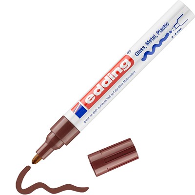 edding 750 creative Glanzlack-Marker braun, Rundspitze 2-4 mm (Art.-Nr.: 4-750-9-007)