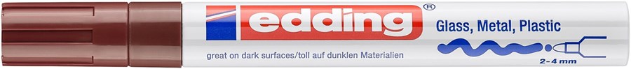 edding 750 creative Glanzlack-Marker braun, Rundspitze 2-4 mm (Art.-Nr.: 4-750-9-007)