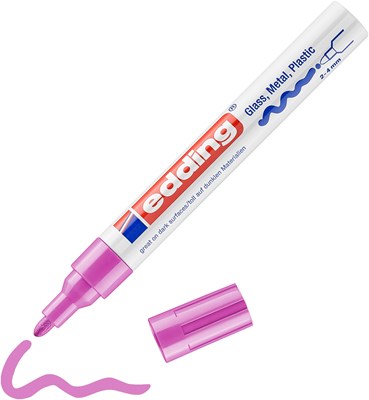 edding 750 creative Glanzlack-Marker rosa, Rundspitze 2-4 mm (Art.-Nr.: 4-750-9-009)