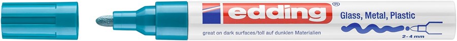 edding 750 creative Glanzlack-Marker hellblau, Rundspitze 2-4 mm (Art.-Nr.: 4-750-9-010)