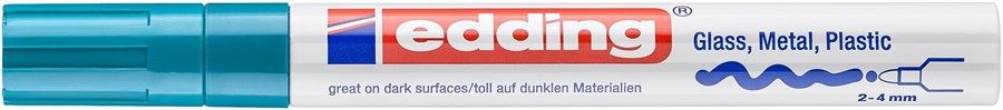 edding 750 creative Glanzlack-Marker hellblau, Rundspitze 2-4 mm (Art.-Nr.: 4-750-9-010)