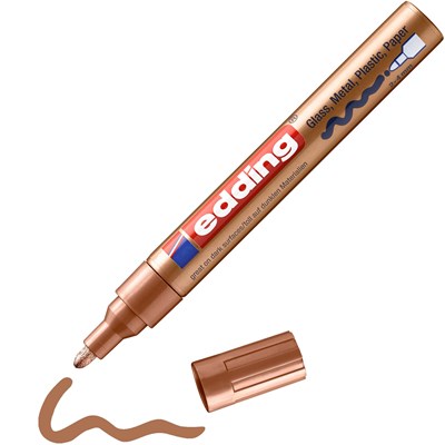 edding 750 creative Glanzlack-Marker kupfer, Rundspitze 2-4 mm (Art.-Nr.: 4-750-9-055)