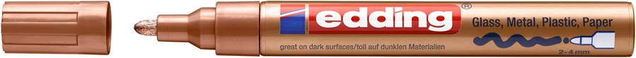 edding 750 creative Glanzlack-Marker kupfer, Rundspitze 2-4 mm (Art.-Nr.: 4-750-9-055)
