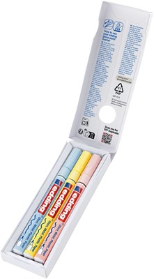 edding 751 creative Glanzlack-Marker 3er Set pastell, Rundspitze 1-2 mm (Art.-Nr.: 4-751-3-099)