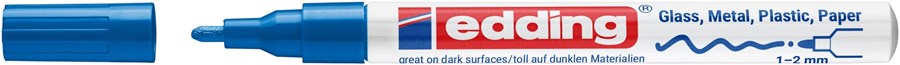 edding 751 creative Glanzlack-Marker blau, Rundspitze 1-2 mm (Art.-Nr.: 4-751-9-003)