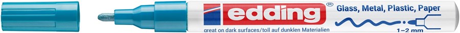 edding 751 creative Glanzlack-Marker hellblau, Rundspitze 1-2 mm (Art.-Nr.: 4-751-9-010)