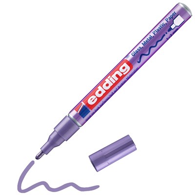 edding 751 creative Glanzlack-Marker violett-metallic, Rundspitze 1-2 mm (Art.-Nr.: 4-751-9-078)