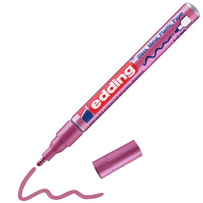 edding 751 creative Glanzlack-Marker pink-metallic, Rundspitze 1-2 mm (Art.-Nr.: 4-751-9-079)