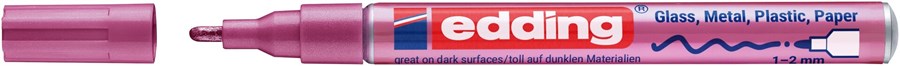 edding 751 creative Glanzlack-Marker pink-metallic, Rundspitze 1-2 mm (Art.-Nr.: 4-751-9-079)