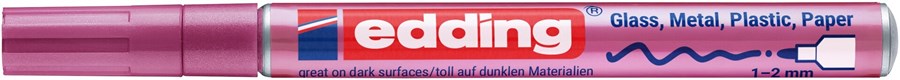 edding 751 creative Glanzlack-Marker pink-metallic, Rundspitze 1-2 mm (Art.-Nr.: 4-751-9-079)