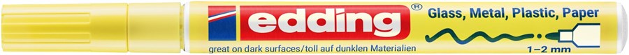 edding 751 creative Glanzlack-Marker pastellgelb, Rundspitze 1-2 mm (Art.-Nr.: 4-751-9-135)