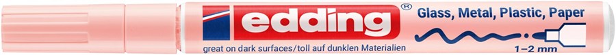 edding 751 creative Glanzlack-Marker pastellrosa, Rundspitze 1-2 mm (Art.-Nr.: 4-751-9-138)