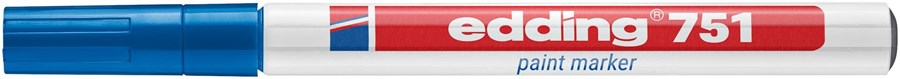 edding 751 Lackmarker blau, Rundspitze 1-2 mm (Art.-Nr.: 4-751003)