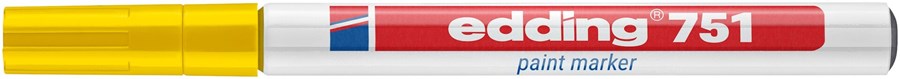 edding 751 Lackmarker gelb, Rundspitze 1-2 mm (Art.-Nr.: 4-751005)