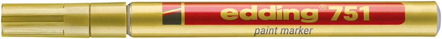edding 751 Lackmarker gold, Rundspitze 1-2 mm (Art.-Nr.: 4-751053)