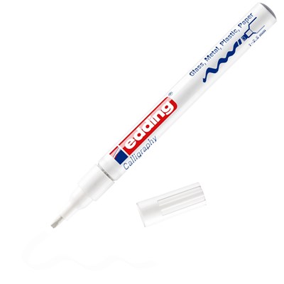edding 753 Glanzlack-Marker weiß, Kalligrafie Spitze 1-2,5 mm (Art.-Nr.: 4-753049)