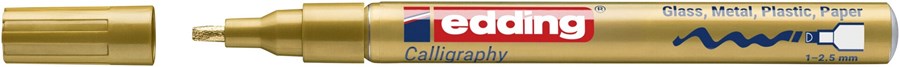 edding 753 Glanzlack-Marker gold, Kalligrafie Spitze 1-2,5 mm (Art.-Nr.: 4-753053)