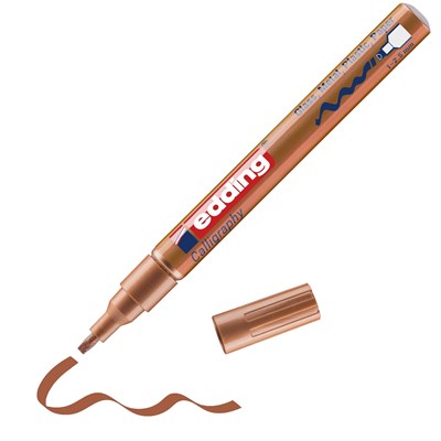 edding 753 Glanzlack-Marker kupfer, Kalligrafie Spitze 1-2,5 mm (Art.-Nr.: 4-753055)