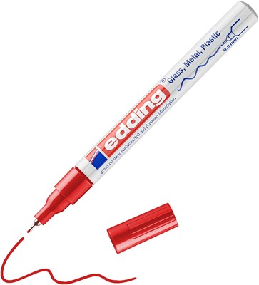 edding 780 creative Glanzlack-Marker rot, Rundspitze 0,8 mm (Art.-Nr.: 4-780-9-002)