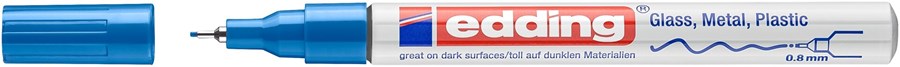 edding 780 creative Glanzlack-Marker blau, Rundspitze 0,8 mm (Art.-Nr.: 4-780-9-003)