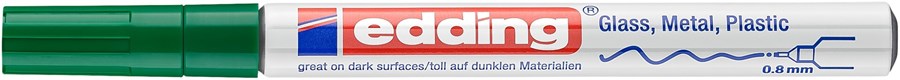 edding 780 creative Glanzlack-Marker grün, Rundspitze 0,8 mm (Art.-Nr.: 4-780-9-004)