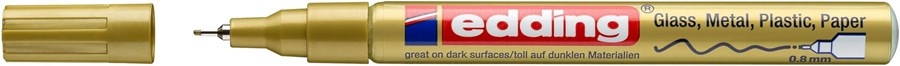 edding 780 creative Glanzlack-Marker gold, Rundspitze 0,8 mm (Art.-Nr.: 4-780-9-053)