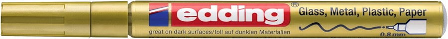 edding 780 creative Glanzlack-Marker gold, Rundspitze 0,8 mm (Art.-Nr.: 4-780-9-053)