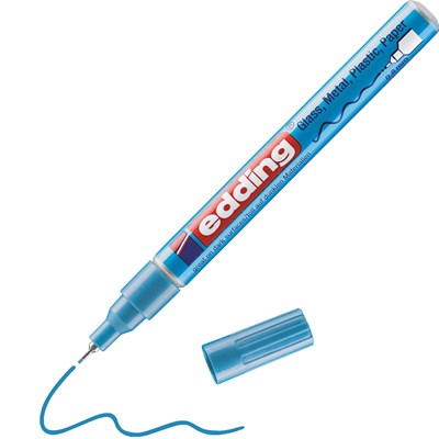edding 780 creative Glanzlack-Marker hellblau-metallic, Rundspitze 0,8 mm (Art.-Nr.: 4-780-9-070)