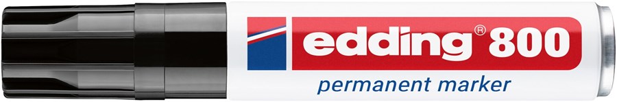 edding 800 Permanentmarker schwarz, Keilspitze 4-12 mm (Art.-Nr.: 4-800001)