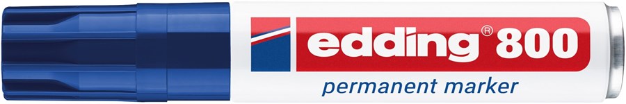 edding 800 Permanentmarker blau, Keilspitze 4-12 mm (Art.-Nr.: 4-800003)