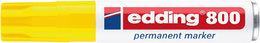 edding 800 Permanentmarker gelb, Keilspitze 4-12 mm (Art.-Nr.: 4-800005)