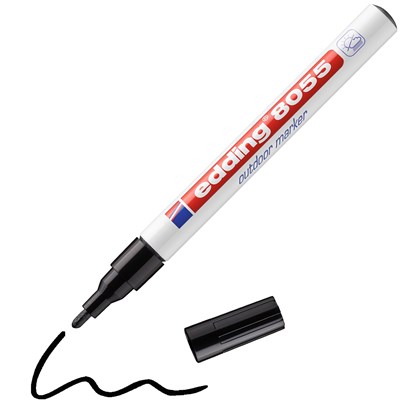 edding 8055 Outdoormarker schwarz, Rundspitze 1-2 mm (Art.-Nr.: 4-8055-1-1001)