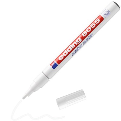 edding 8055 Outdoormarker weiß, Rundspitze 1-2 mm (Art.-Nr.: 4-8055-1-1049)